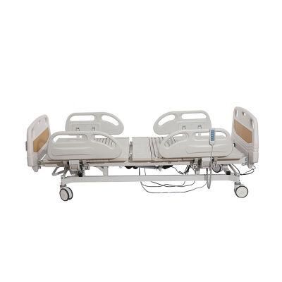 Medical Powered 5 Functions Electric Inclinable Lifting ICU Hospital Bed