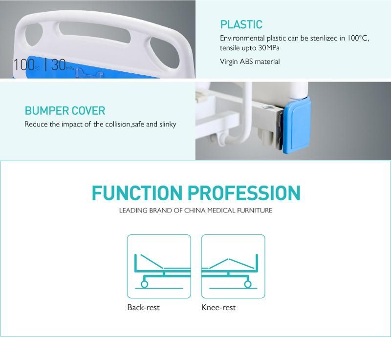 A2w Multi-Function Hospital Crank Metal Hospital Bed