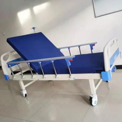 Medical Equipment One Crank Back Lift Hospital Bed One Function Hospital ICU Nursing Patient Bed