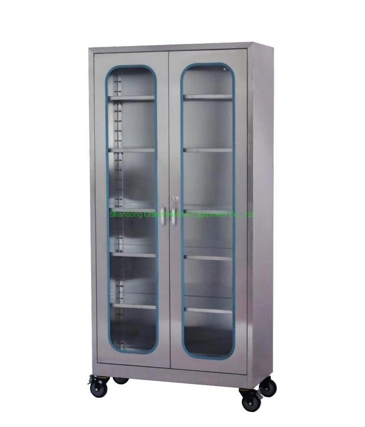 Medical Lockers Stainless Steel Cabinet Medical Furniture Stainless Steel Hospital Dental Instrument Cabinet