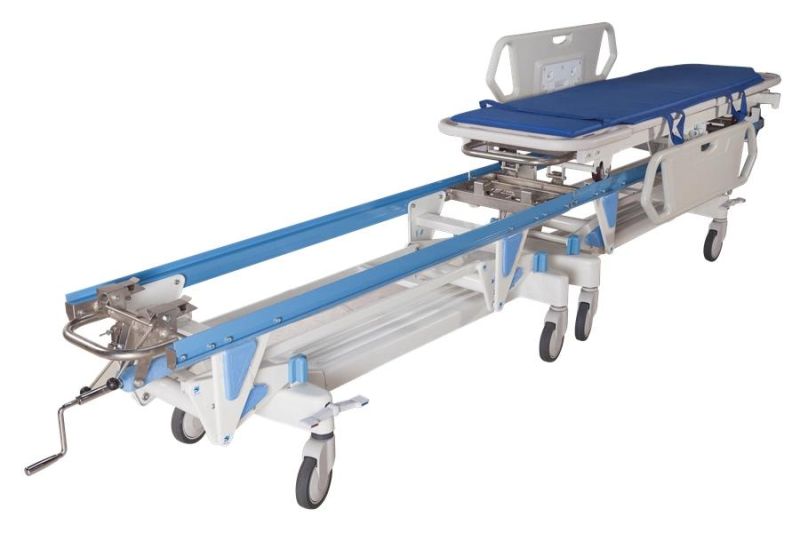 Medical Emergency Patient Transfer Stretcher Manual Surgery PE Docking Cart for Operating Room