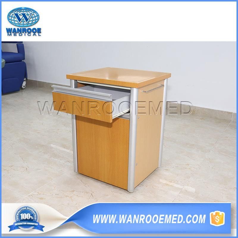 Bc010d Hospital Medical Patient Room Stainless Steel Tabletop Bedside Storage Cabinet Locker with Drawers