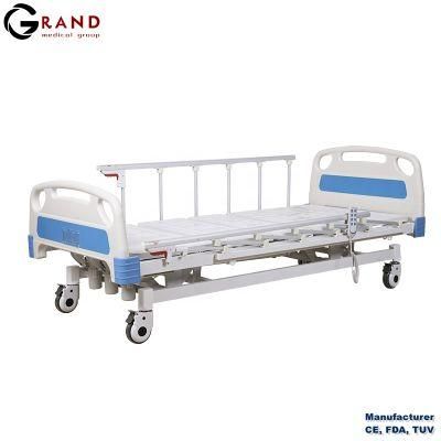 China High Quality Manual Three Function Hospital Patient Bed Medical Nursing Bed for Hospital Medical Furniture in Stock