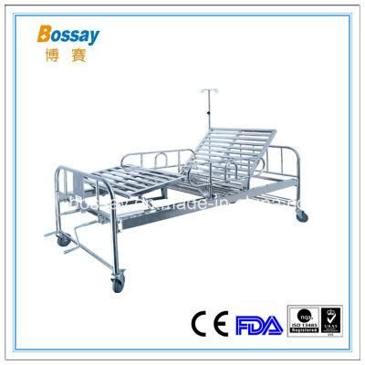 Manual Lift Hospital Bed 2 Crank Medical Hospital Bed