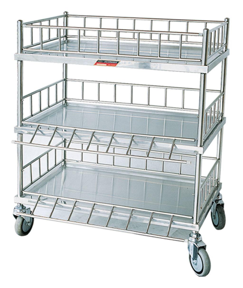 Medical Trolley for Infusion Bottles with Three Shelves