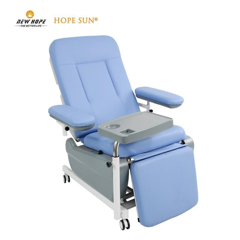 HS5948 Luxury Blood Transfusion Chair Medical Adjustable Blood Chairs Emergency Manual Blood Donation Chair