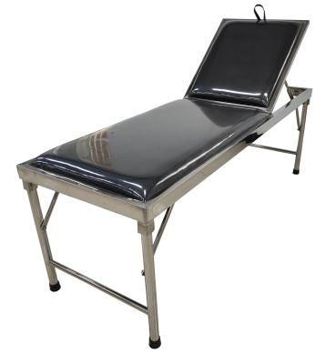 Mutifucntion Hospital &Clinic Stainless Steel Women Gynecology Delivery Patient Bed Examination Table with Adjustable Backrest