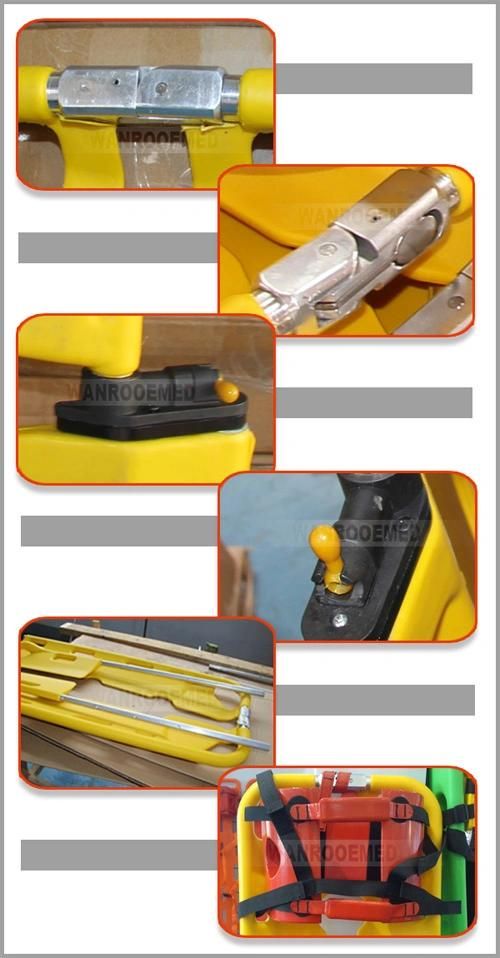 Ea-5b Hospital Medical Ambulance Folding Plastic Scoop Stretcher