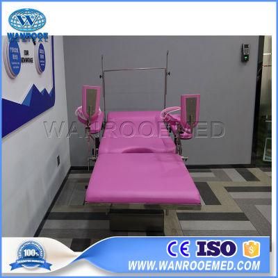 a-2003A Stainless Steel Gynecology Medical Examination Delivery Obstetric Birthing Bed