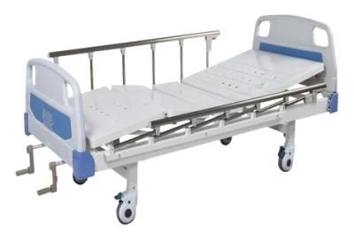 Factory Hot Sale Manual 2 Cranks Hospital Bed Made in China