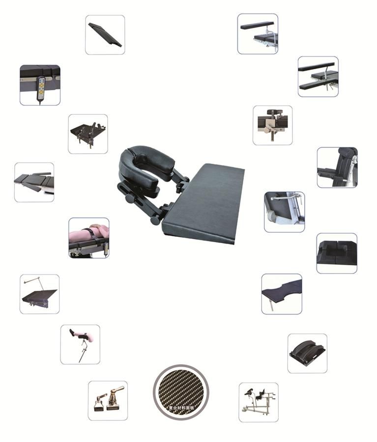 FDA CE Hospital Equipment Electric Moveable Operation/ Operating Table Medical Imaging Table Surgical Table Hospital Table