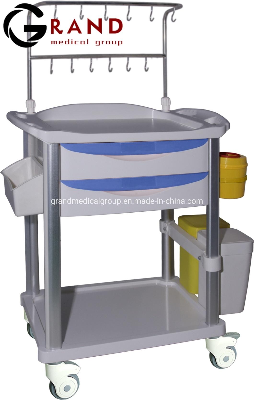 Medical Cart Medical Trolley Surgical Trolley with Drawers High Quality Hospital Trolley Medical Use ABS Infusion Trolley Cart