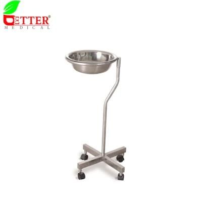 Hospital Stainless Steel Single Bowl Stand for Washing