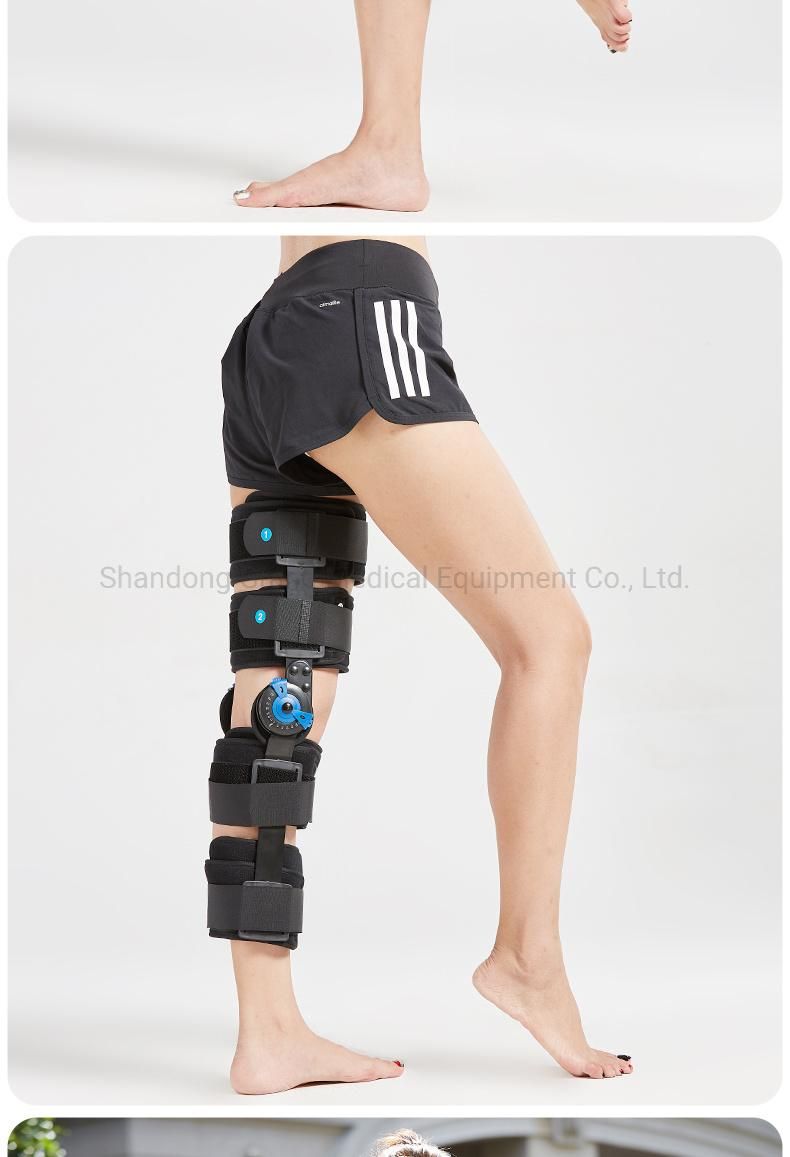 Adjustable Medical Post-Operative Osteoarthritis Knee Brace Hinge Bars Knee Support