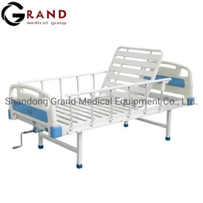 Cost-Effective Hospital Furniture Economic ABS Hanging Head Strip Style Single Shake Nursing Patient Bed