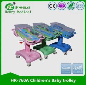 Hr-760A Deluxe Manual Children Crib/ABS Baby Trolley/Baby Cot