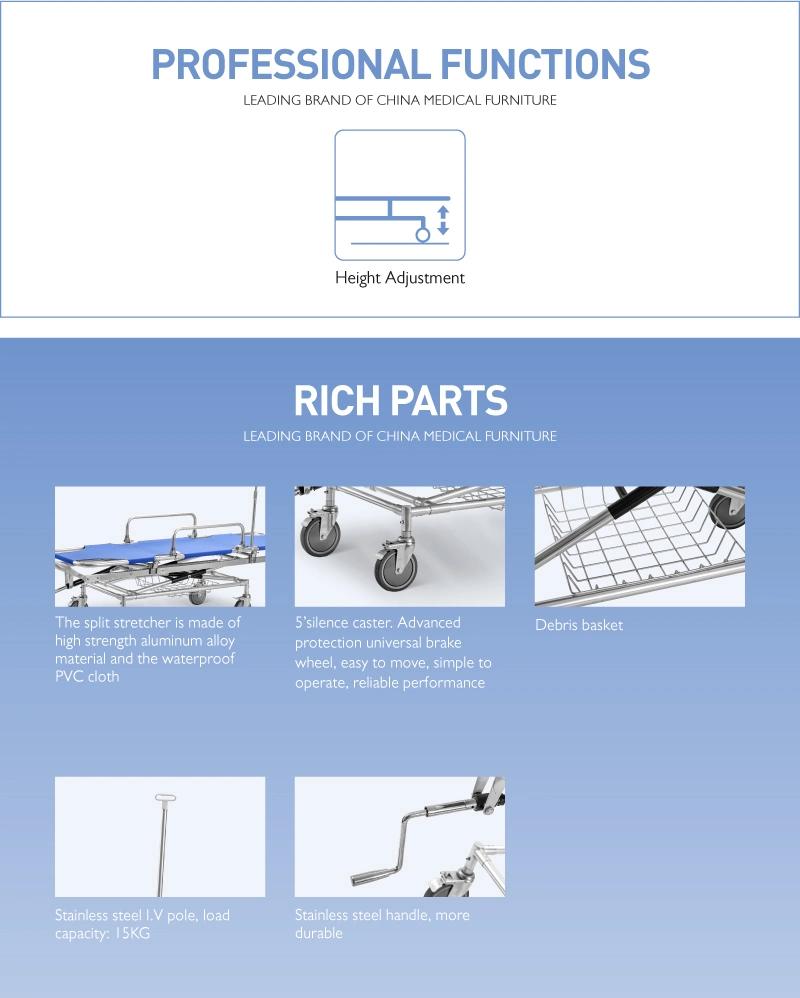 Skb040 (A) China Products Economic Patient Stretcher Trolley