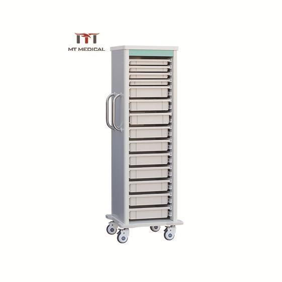 Factory Direct First-Aid ABS Medicine Delivery Trolley Infusion Vehicle Cart