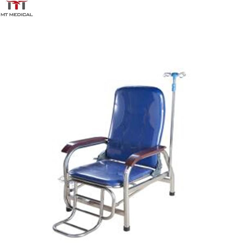 Metal Infusion Chair for Hospital Clinic Patient Using