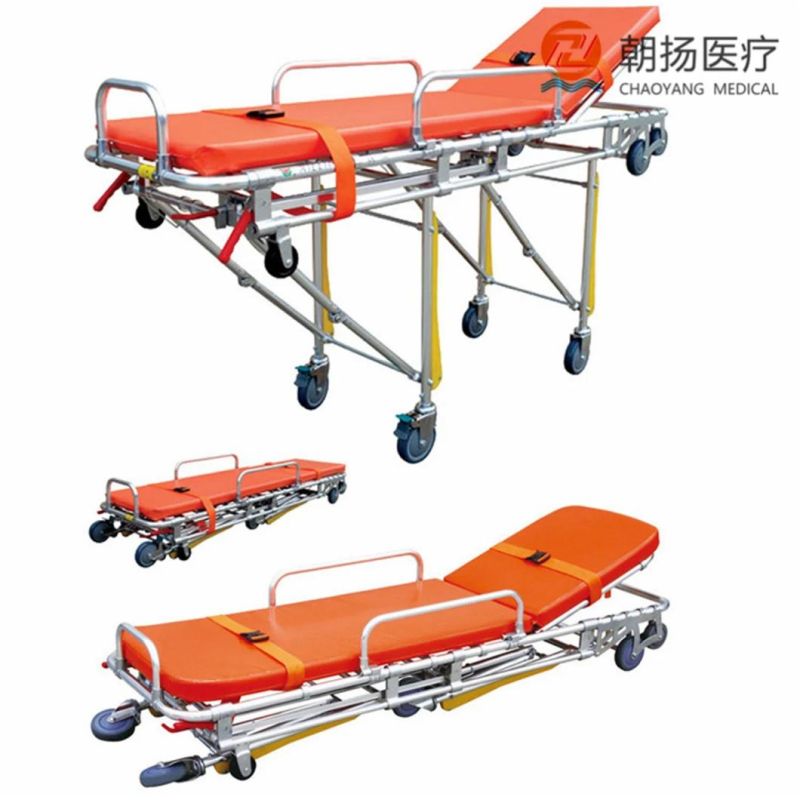 High Quality Medical Rescue Transport Stretcher Emergency Stretcher Bed for Hospital Cy-F604