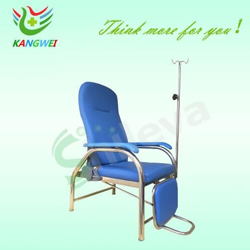 Medical Hospital Furniture Backrest Adjustable Infusion Chair with Armrest