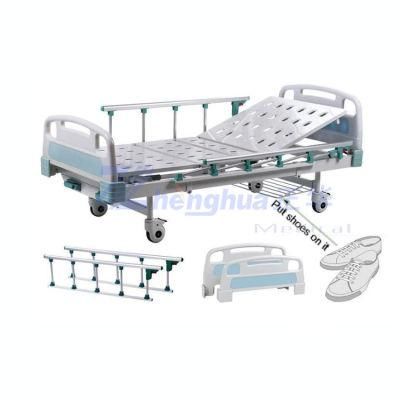 Hospital Furniture Patient Caring Manual Two Crank Hospital Nursing Bed