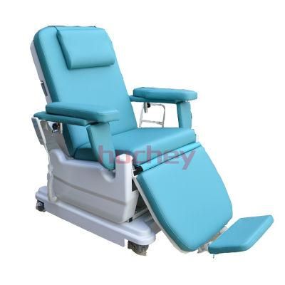 CE ISO Approved 2 Motors Electric Blood Collection Chair Hospital Equipment Dialysis Chair with CPR