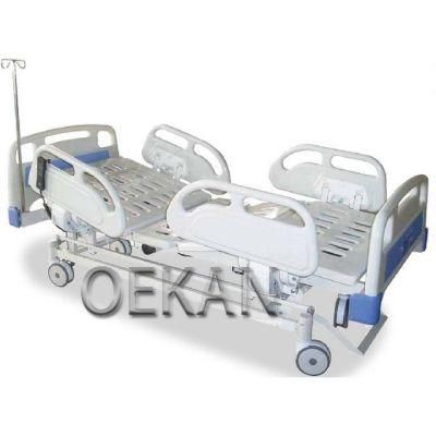 Oekan Hospital Use Furniture Multifunction ABS Hospital Movable Electric Adjustable Bed Medical Patient Nursing Care Bed