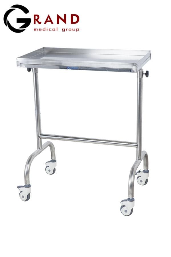 Hospital Medical Stainless Steel Frame Wheels with Cross Brake Portable Newborn Baby Trolley/Cart Cot Bed /Cribs/Bassinet