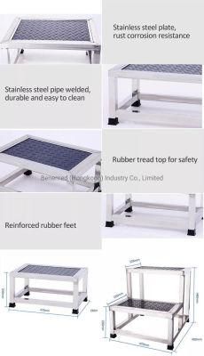 Single Double Layer Stainless Steel Foot Stool Hospital Clinic for Patient