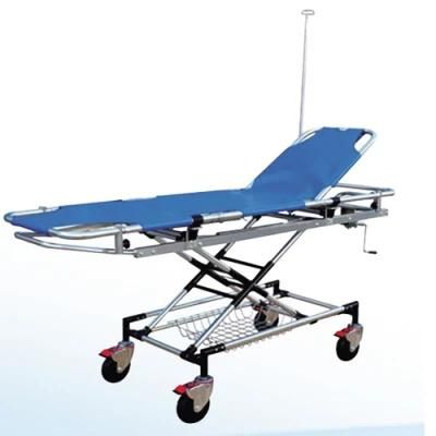 Medical Equipment Height Adjustable Used Ambulance Stretcher Emergency Stretcher Medical Stretcher with Wheels