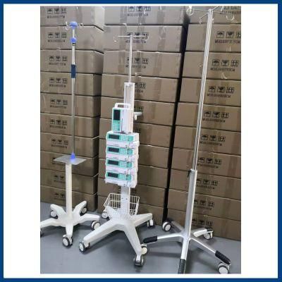 Portable Hospital Medical Crash Cart for Infusion Syringe Pump