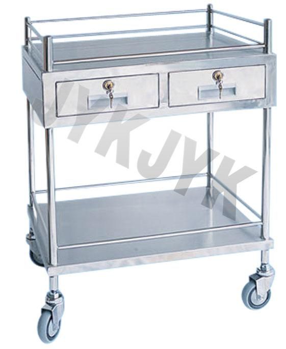 S. S. Treatment Trolley with Two Shelves