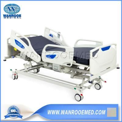 Bae503 ABS 5-Function Adjustable Electric Hospital Clinic Patient Treatment Care Medical Therapy ICU Nursing Bed