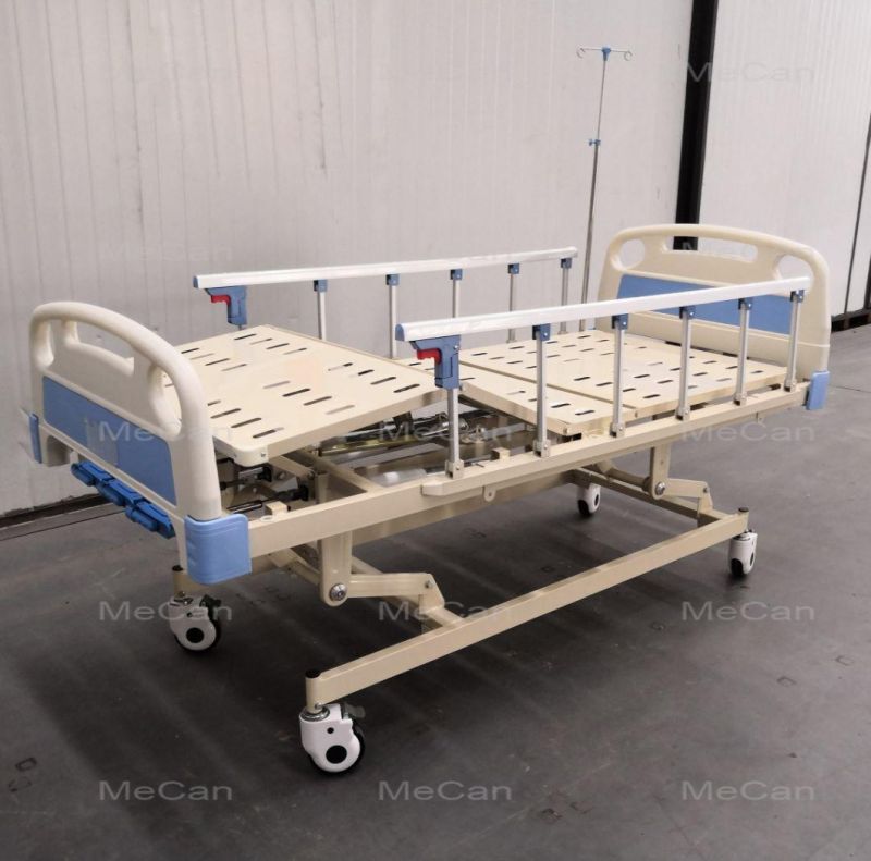 Medical Equipment Two Cranks ABS Electric Hospital Bed