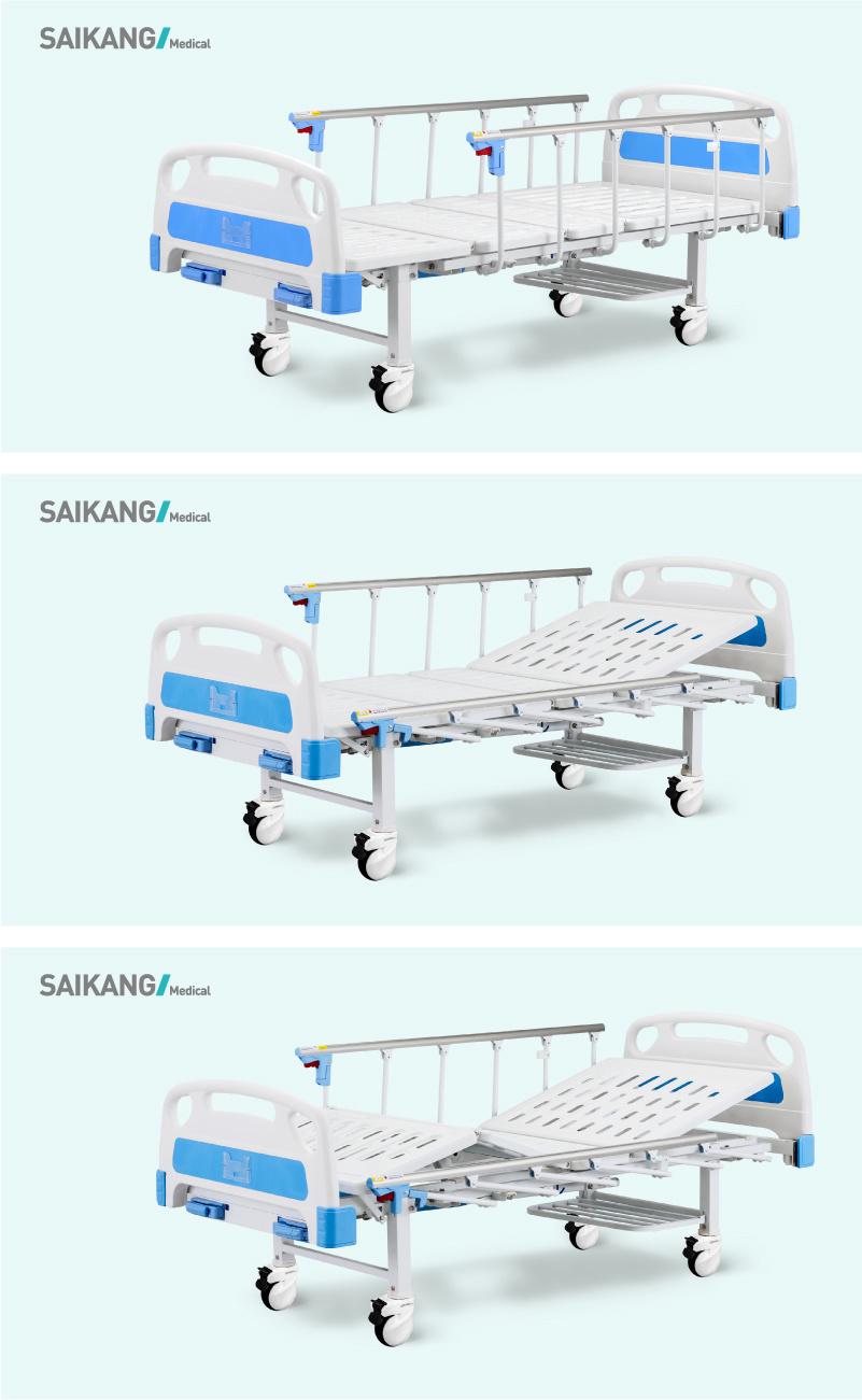 A2w Economic Cheap Adjustable Patient Recovery Hospital ICU Medical Manual Nursing Clinic Rescue Care Sick Bed