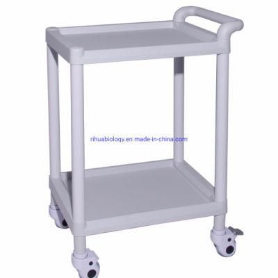 Hospital Pure White Stainless Steel Medical Instrument Trolley