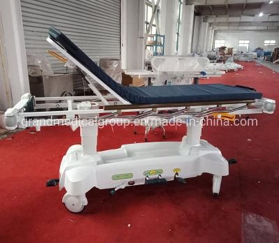 High Class Hydraulic Transport Emergency Ambulance Bed Cart Hospital Medical Patient Transfer Stretcher Trolley Price