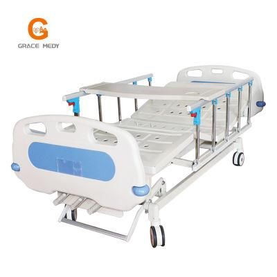 Actuator Bed Side Table Medical Isolation Bed Blue
