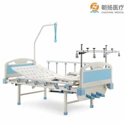 Four Crank Manual Examination Beds Clinic Hospital Bed Orthopedics Traction Bed