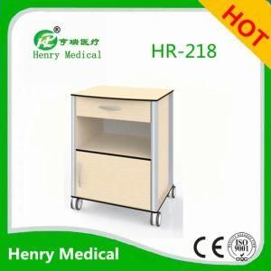 Medical Wooden Bedside Cabinet/Hospital Cabinet with Wheels