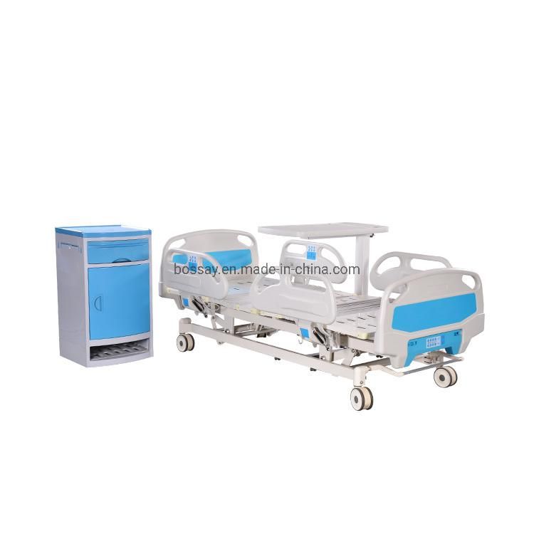 5 Function and Five Position Metal Mobile Patient Hospital Bed