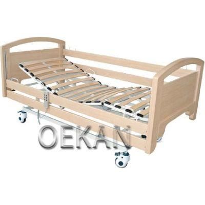 Multifunction Hospital Wooden Electric Bed Medical Folding Folding Treatment Bed