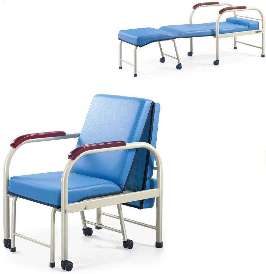 Medical Supply Nursing Bed Accompany Chair Folding Recliner Chair