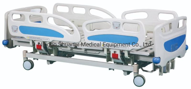 Economic Medical Three-Function Patient Clinic Manual Hospital Bed for Sick
