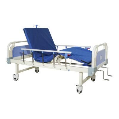 Wholesale Hospital Equipment ABS Bed Head 2 Crank Manual Nursing Bed