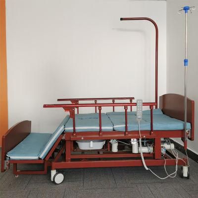 China Modern Multi Function Metal Medical Furniture Adjustable Electric Nursing Bed Patient Hospital Bed
