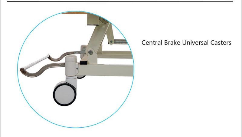 Central Control Brake Manual Hospital Beds with 3 Function Bc03-1c