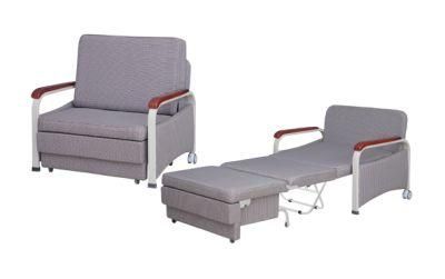 Ce&ISO Cold Rolled Steel Sofa Bed Patient Room Chair
