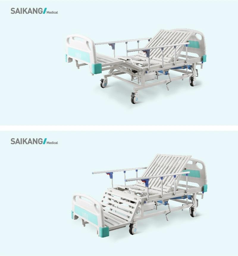 Sk-A07 Multifunctional Comfortable Hospital Manual ICU Clinic Bed